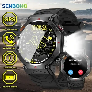 SENBONO GPS Smart Watch Men